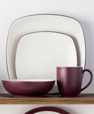 Colorwave Square Dinner Plates, Set of 4