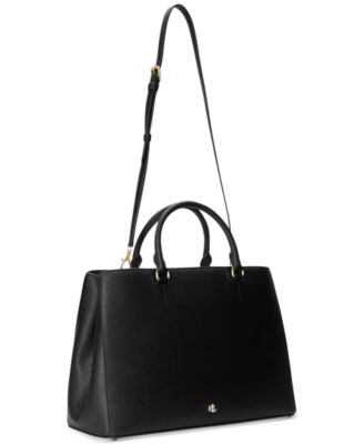 Crosshatch Leather Large Hanna Satchel