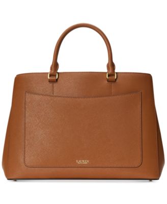 Crosshatch Leather Large Hanna Satchel