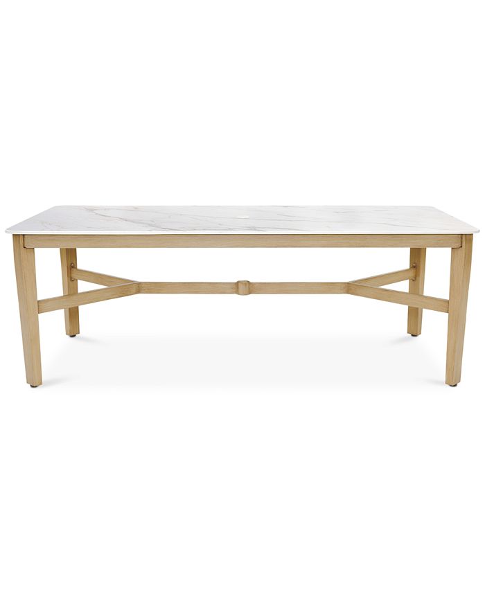 Agio Reid Outdoor 84" X 42" Rectangle Porcelain Top Dining Table