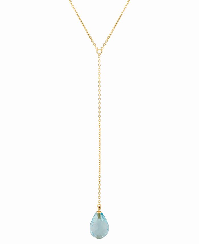 Macys blue topaz necklace best sale