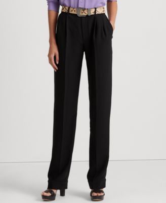 Lauren Ralph Lauren - Petite High-Rise Pleated Pants