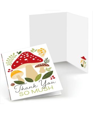 Big Dot of Happiness Wild Mushrooms - Red Toadstool Party Thank You ...
