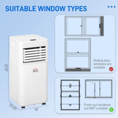 Portable Air Conditioner LED 24 Timer 4 Modes for Home Office