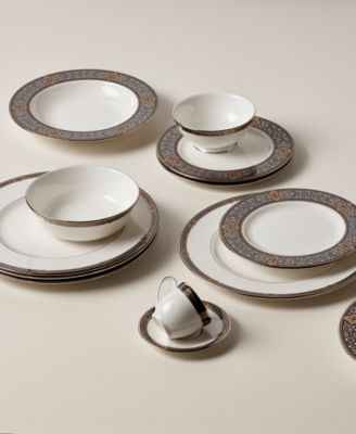 Vintage Jewel Rim Soup Bowl