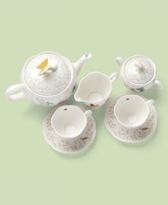 Butterfly Meadow 9-Piece Tea Set, Service for 2