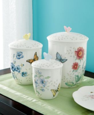 Butterfly Meadow Canisters, Set of 3