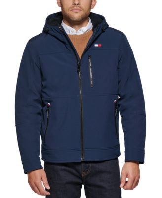 Tommy Hilfiger - Men's Sherpa-Lined Softshell Hooded Jacket