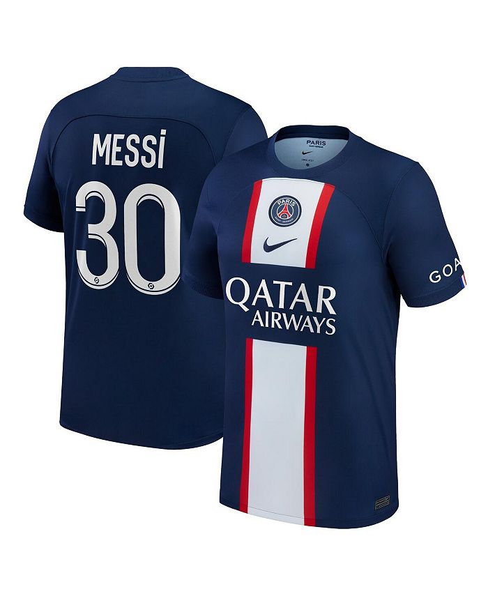 Men's Nike Lionel Messi Blue Paris Saint-Germain 2022/23 Home Replica Player Jersey