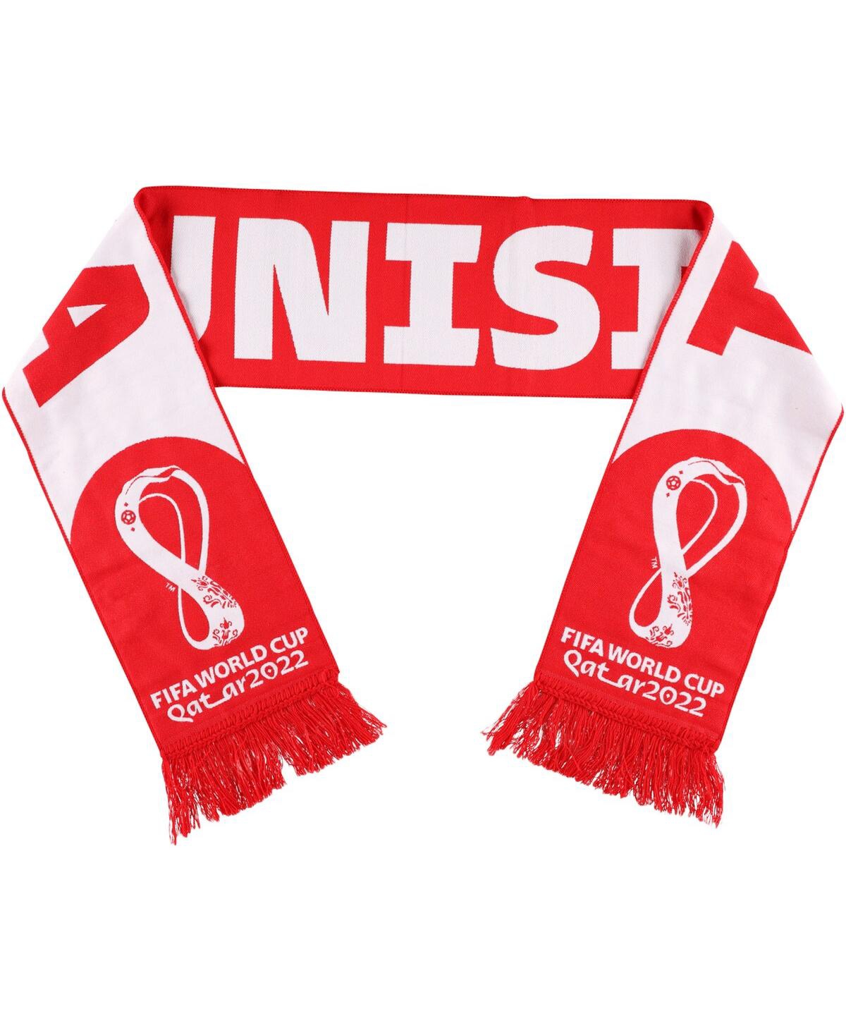 Ruffneck Scarves Men's And Women's Tunisia National Team 2022 Fifa World Cup Qatar Scarf In Red,white