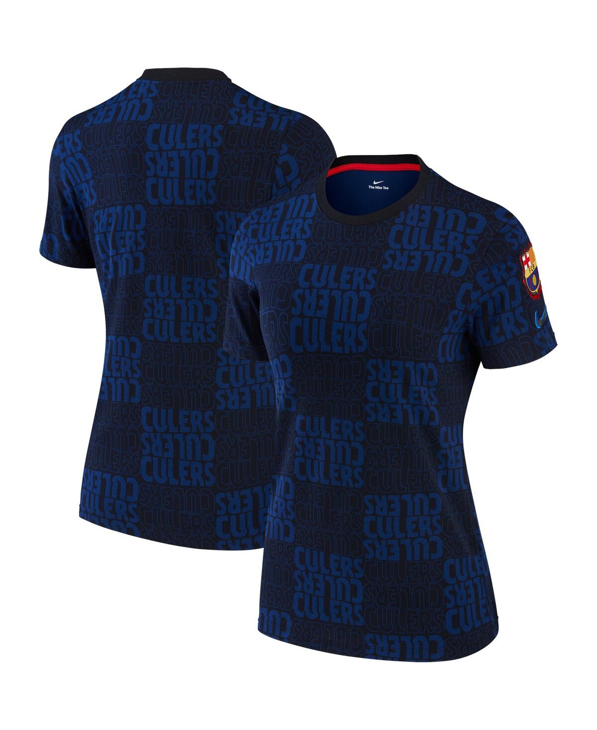 Women's Nike Black and Navy Barcelona Voice T-shirt