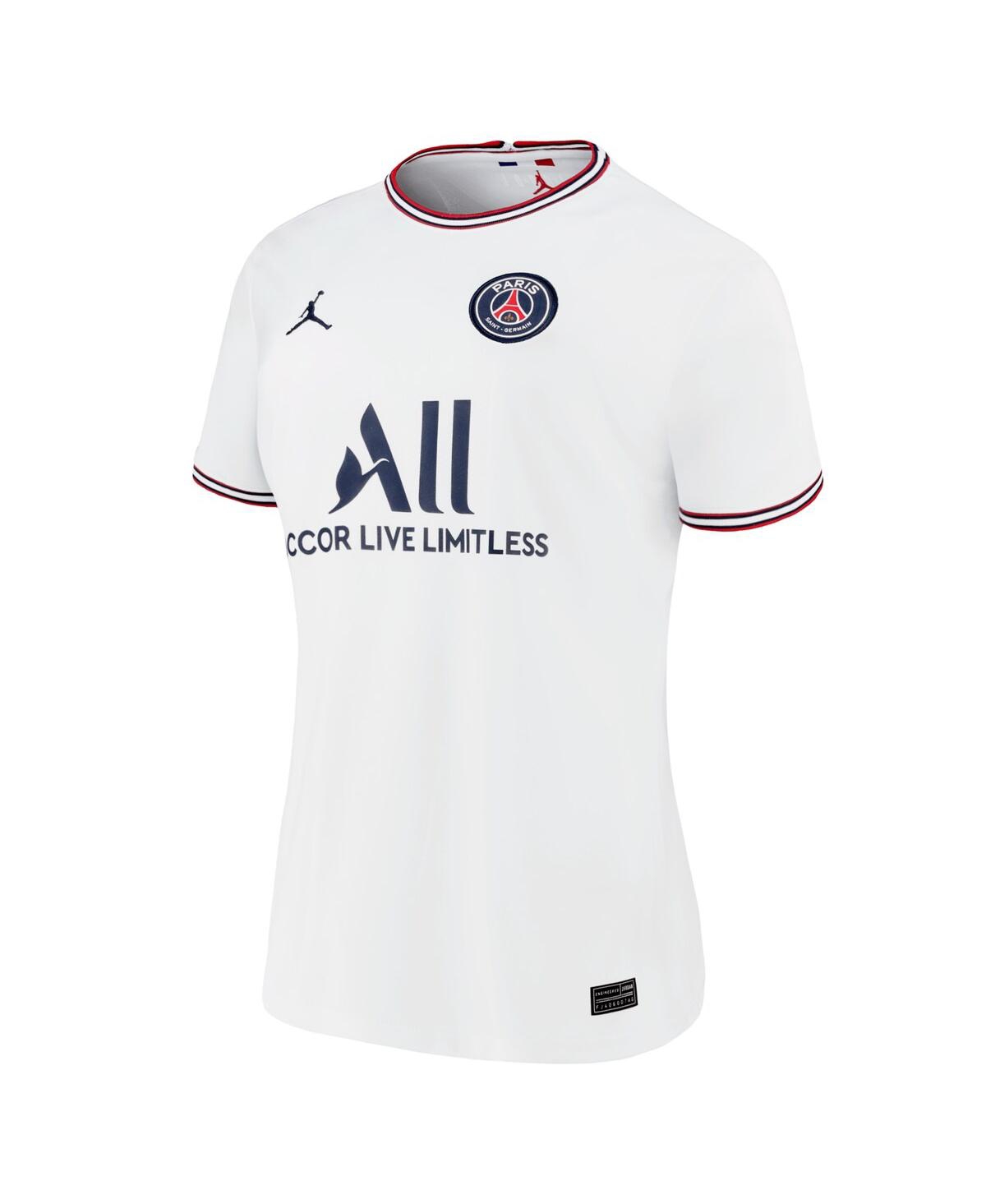 Women's JordanParis Saint-Germain 2021/22 Fourth Replica Jersey - White