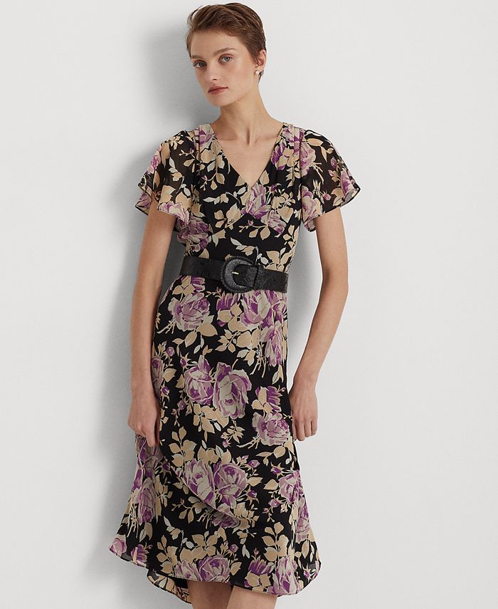 Lauren Ralph Lauren Petite A-Line Empire Waist Dress & Reviews - Dresses -  Petites - Macy's