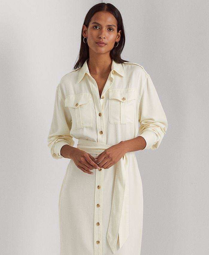 Lauren ralph cheap lauren twill shirtdress