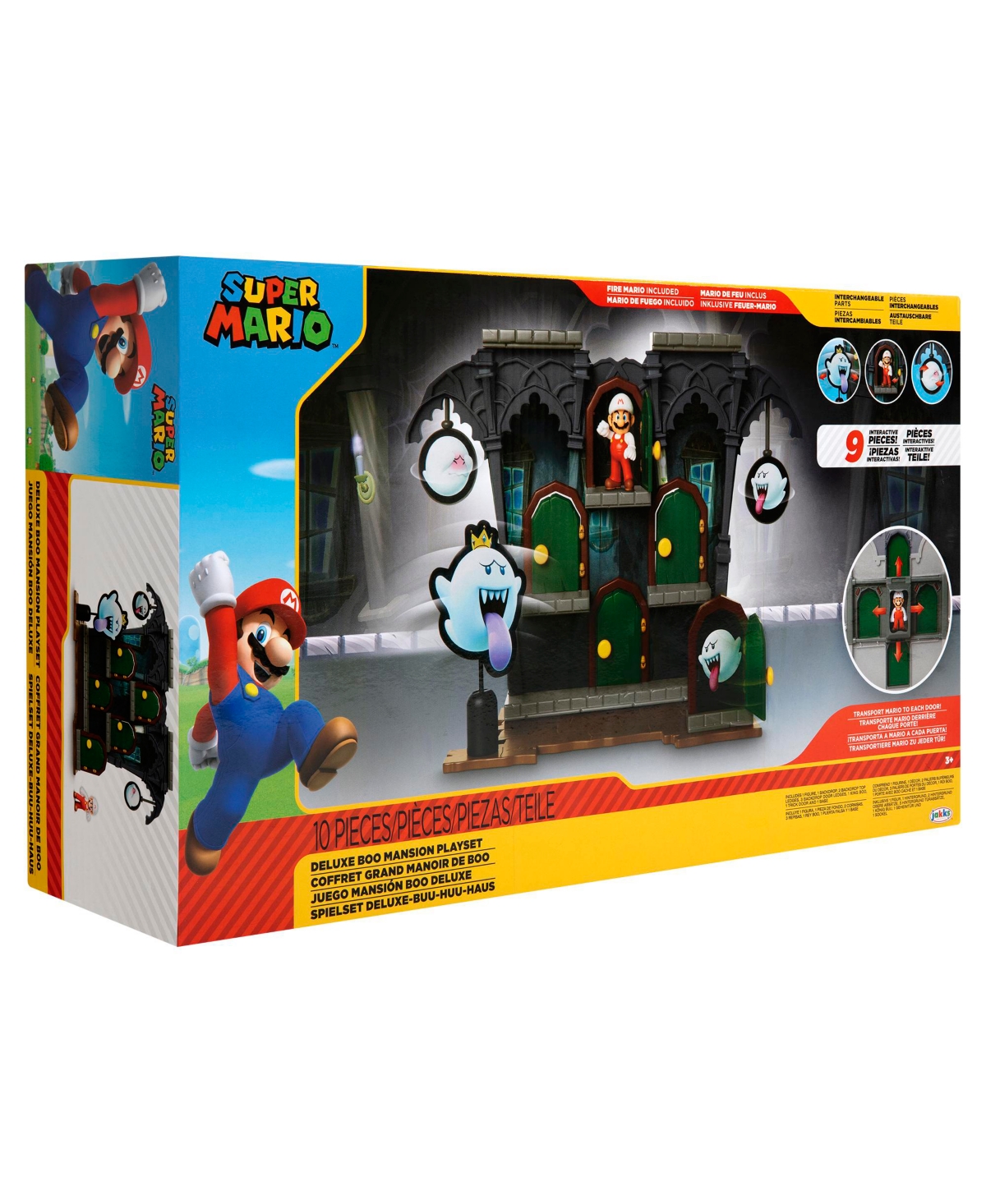 Super Mario Deluxe Boo Mansion Playset In Multicolor