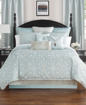 Waterford CLOSEOUT! Arezzo Reversible 6 Piece Comforter Set, Queen - Macy's
