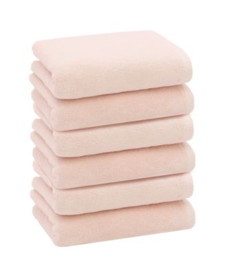 Ediree Turkish Cotton 6 Piece Hand Towels Set