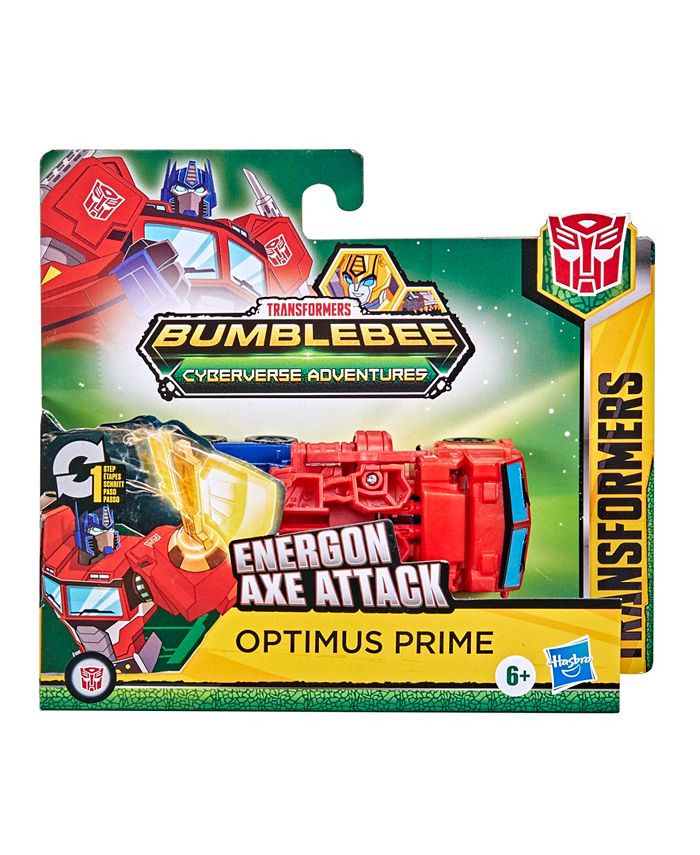 TRANSFORMERS - Bumblebee Cyberverse Adventures Dinobots Unite Roll N' Change - Figurine Optimus Prime de 25 cm - dès 6 ans - Jeux - Jouets