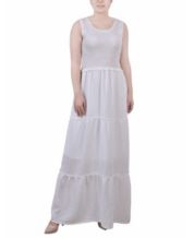 Macys white clearance maxi dress