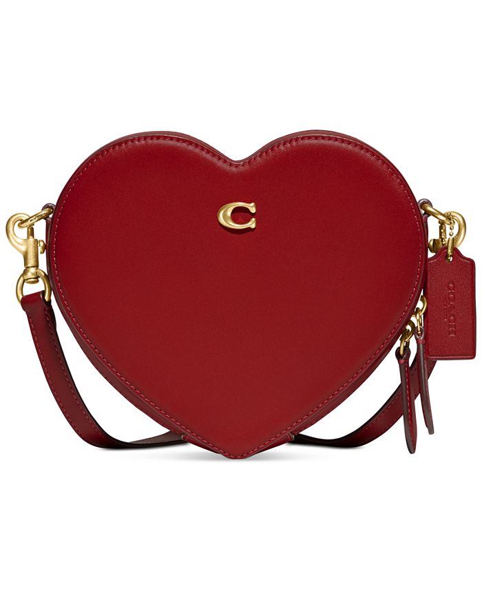COACH Glovetanned Leather Heart Crossbody & Reviews - Handbags &  Accessories - Macy's