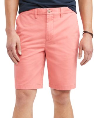 tommy hilfiger men's core classic fit flat front shorts