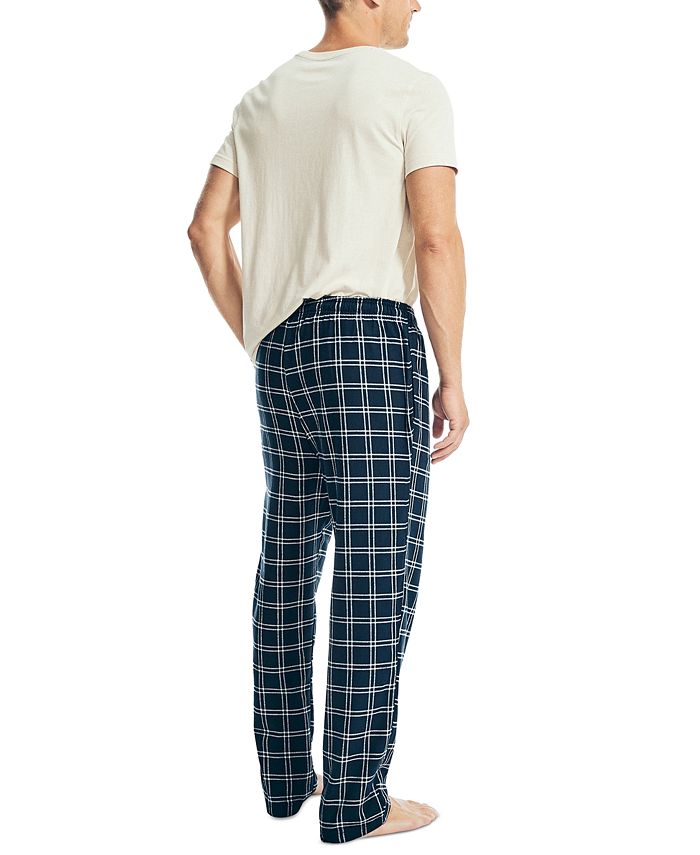 Nautica Men's 2Pc. ClassicFit Solid TShirt & Plaid Flannel Pajama Pants Set Macy's