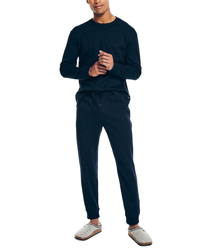 Nautica Men’s Waffle Knit Thermal Pajama Set Macy's