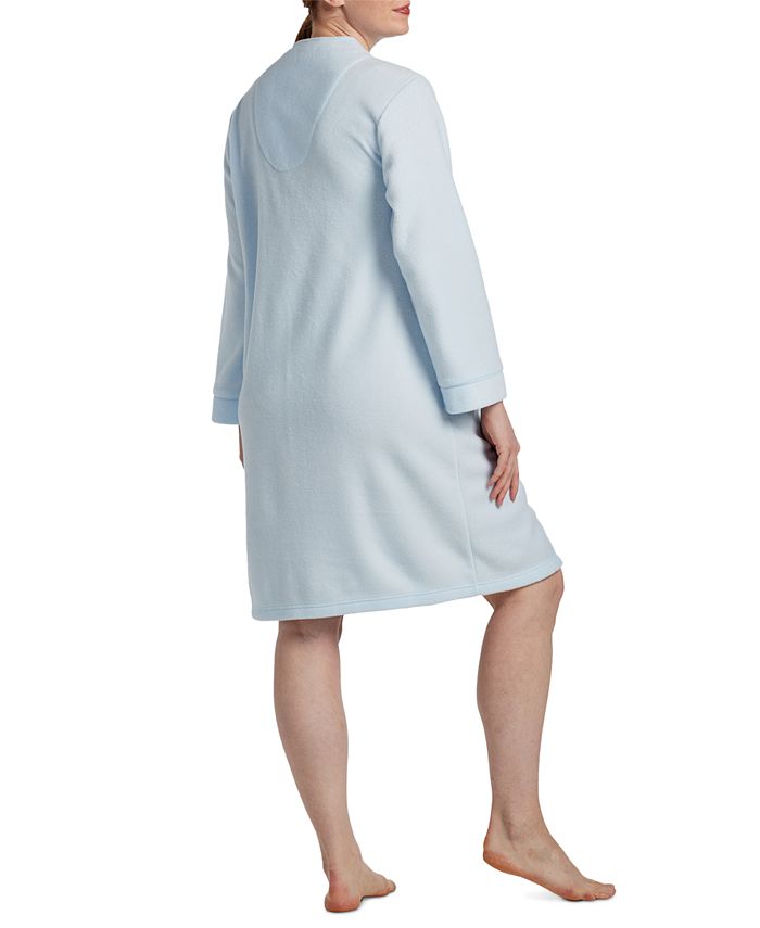 Miss Elaine Women's LongSleeve SnapFront Robe Macy's