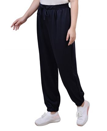 NY Collection Petite Stretch Crepe Jogger Pants - Macy's