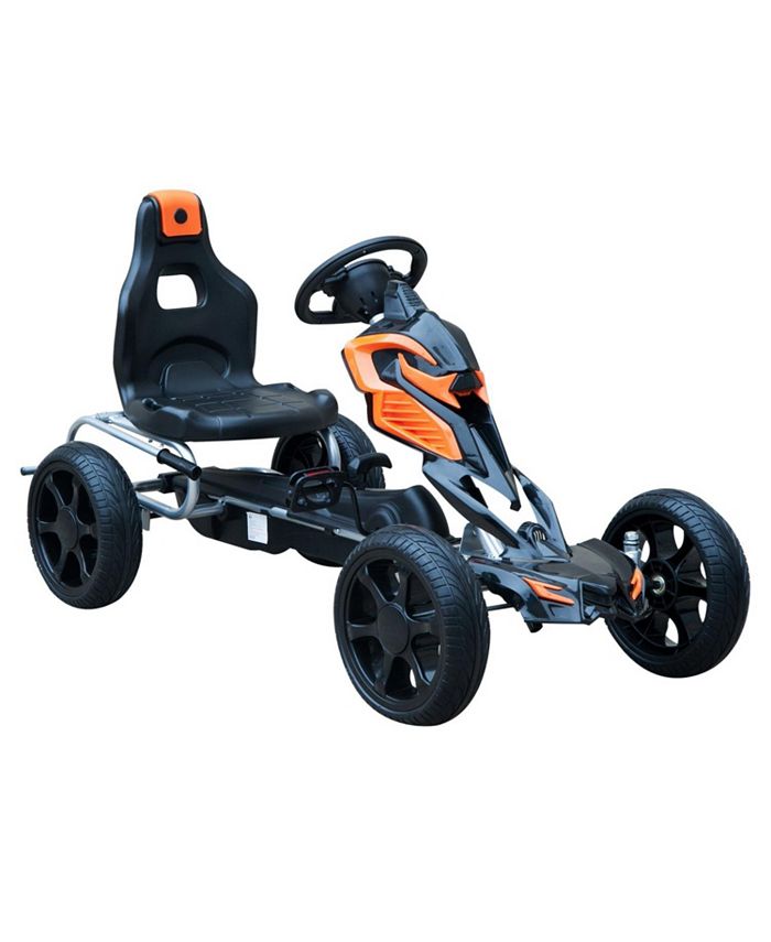 Aosom Outdoor Toy Go Kart Pedal Powered Kids Ride On Bike 4 Wheels Racer Car Macy's