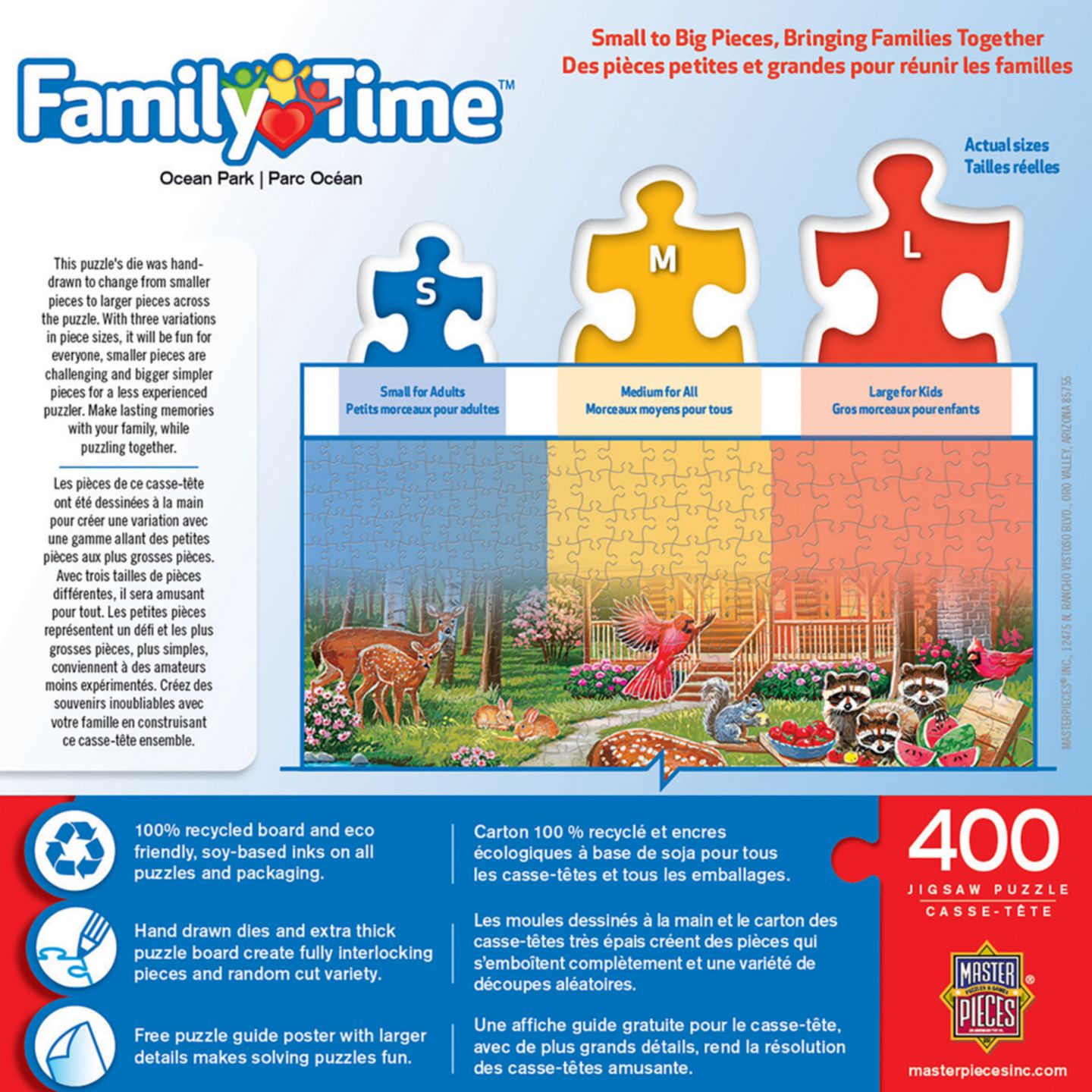 Детский пазл MasterPieces Puzzles MasterPieces Family Time - Ocean Park 400 Piece Jigsaw Puzzle, цвет: Разноцветный — фото 3