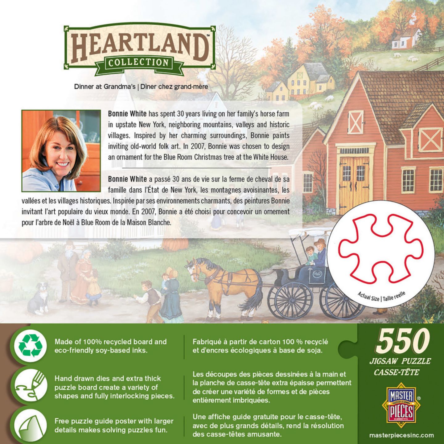 Детский пазл MasterPieces Puzzles Heartland 550 Piece Jigsaw Puzzle, 18" x 24", Ages 14+, цвет: Разноцветный — фото 3
