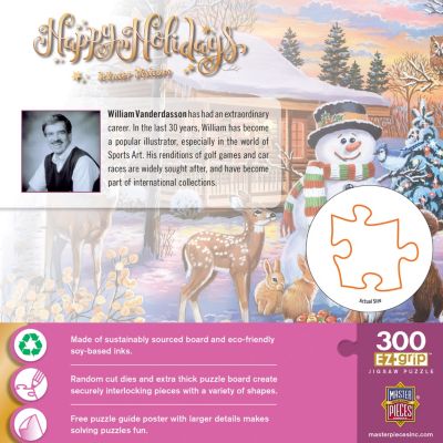 MasterPieces Happy Holidays - Winter Visitors 300 Piece EZ Grip Puzzle