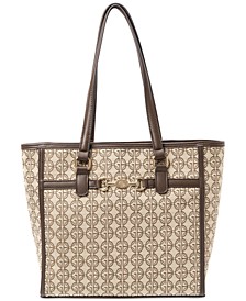 Logo Jacquard Tote, Created for Macy's 