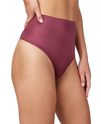SPANX Shaping Satin Seamless Thong Underwear 40063R - Macy's
