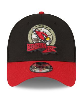 Men's Black, Cardinal Arizona Cardinals 2022 Salute To Service 39THIRTY Flex Hat