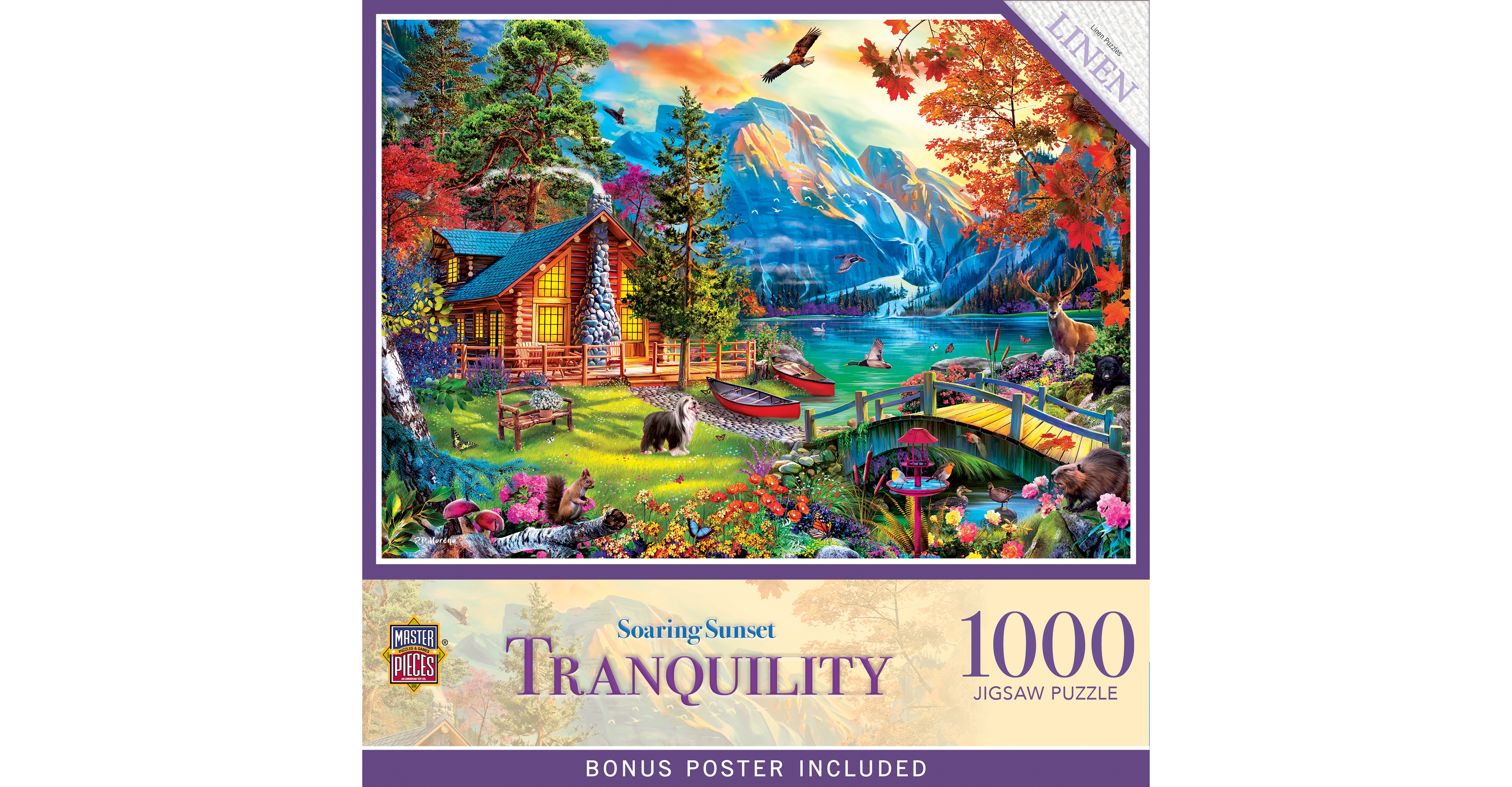 MasterPieces Tranquility - Soaring Sunset 1000 Piece Jigsaw Puzzle