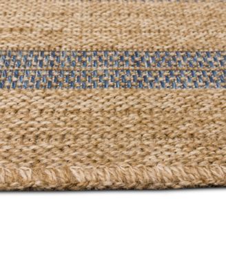 Sahara Multi Border 7'10" x 7'10" Square Outdoor Area Rug