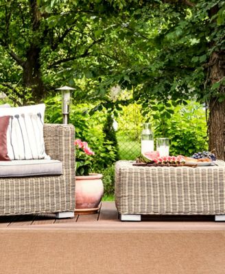 Sahara Texture Border 6'6" x 9'3" Outdoor Area Rug