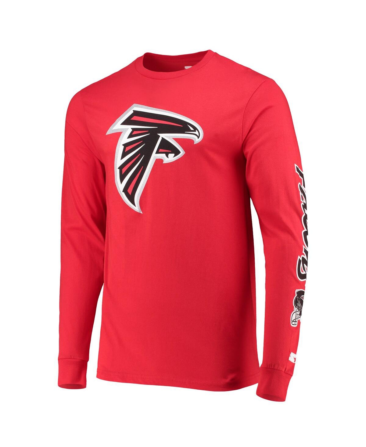 Shop Starter Men's  Red Atlanta Falcons Halftime Long Sleeve T-shirt