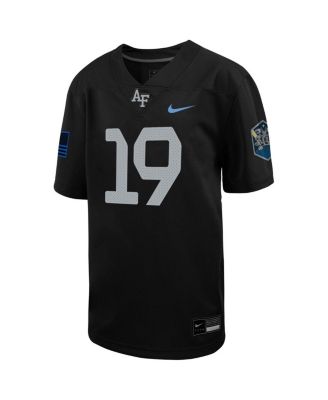 Big Boys #19 Black Air Force Falcons Space Force Rivalry Alternate Game Football Jersey