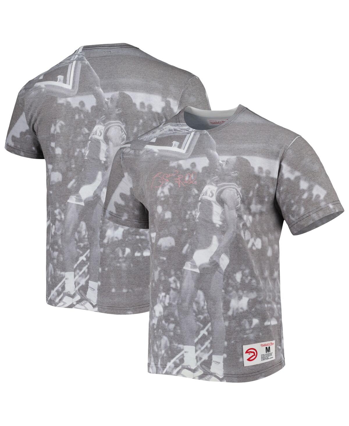 Mitchell & Ness Men's  Spud Webb Gray Atlanta Hawks Above The Rim Sublimated T-shirt In Gray