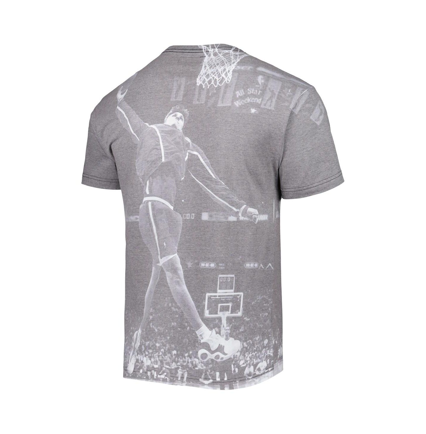 Мужская футболка Mitchell & Ness Brent Barry Gray LA Clippers Above The Rim Sublimated — фото 4