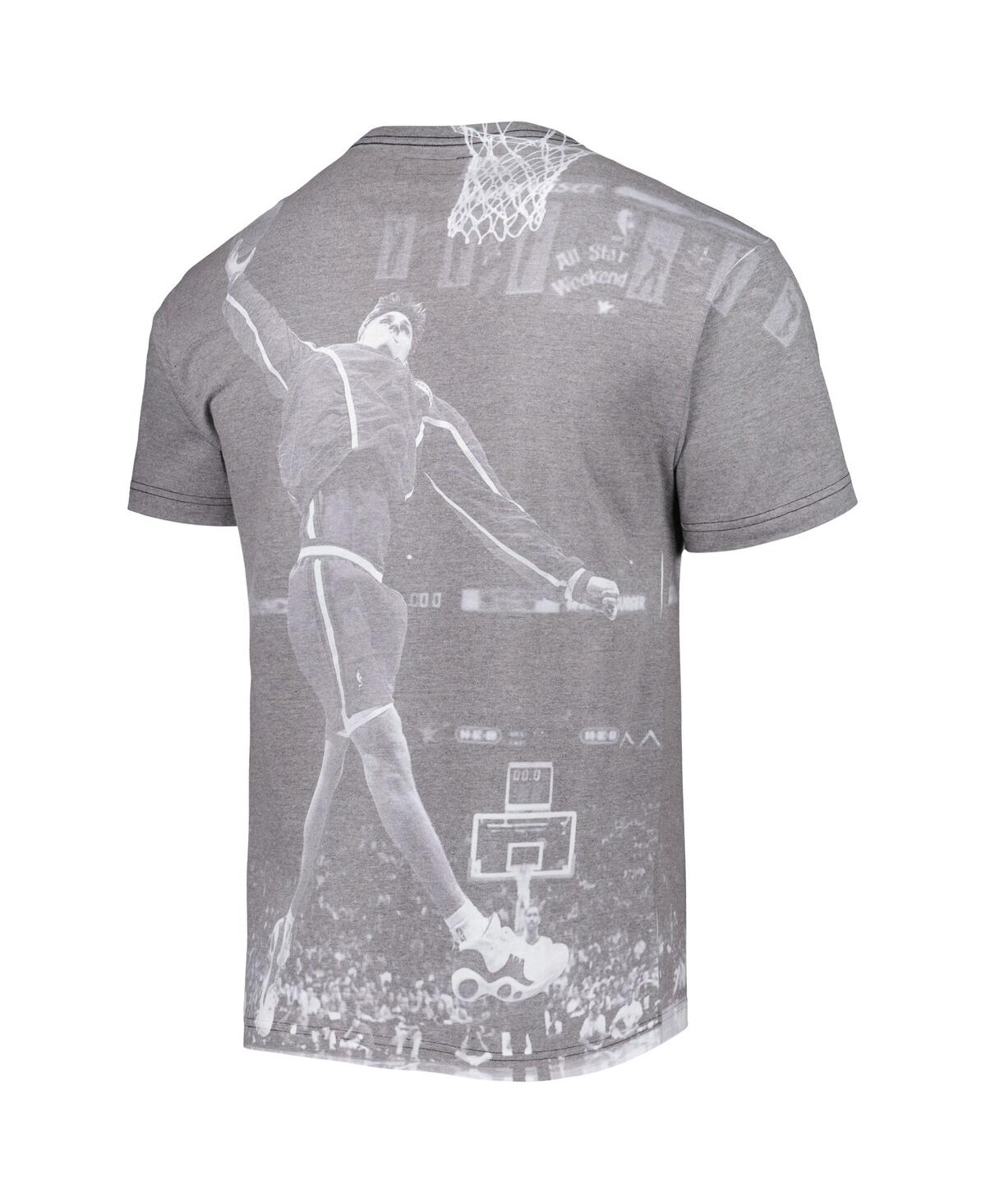 Shop Mitchell & Ness Men's  Brent Barry Gray La Clippers Above The Rim Sublimated T-shirt