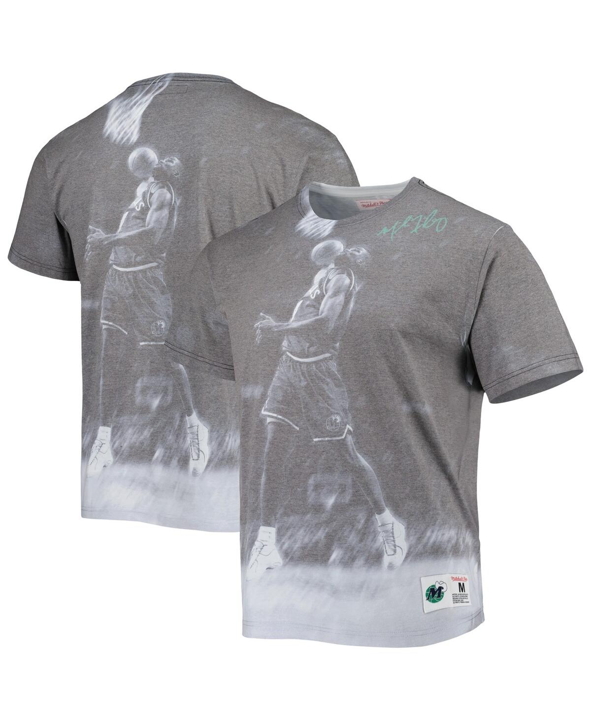 Mitchell & Ness Men's  Michael Finley Gray Dallas Mavericks Above The Rim Sublimated T-shirt In Gray