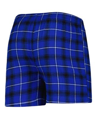 Men's Royal, Black Los Angeles Dodgers Ledger Flannel Boxers