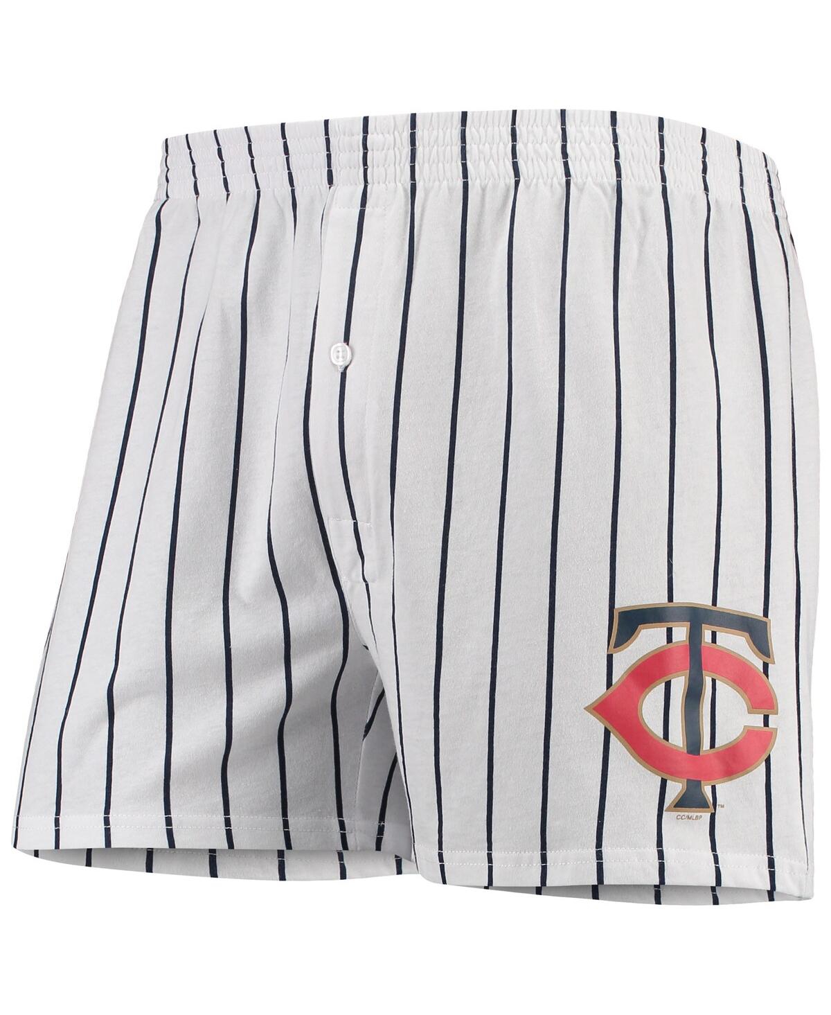 Shop Concepts Sport Men's  White Minnesota Twins Vigor Boxer Shorts