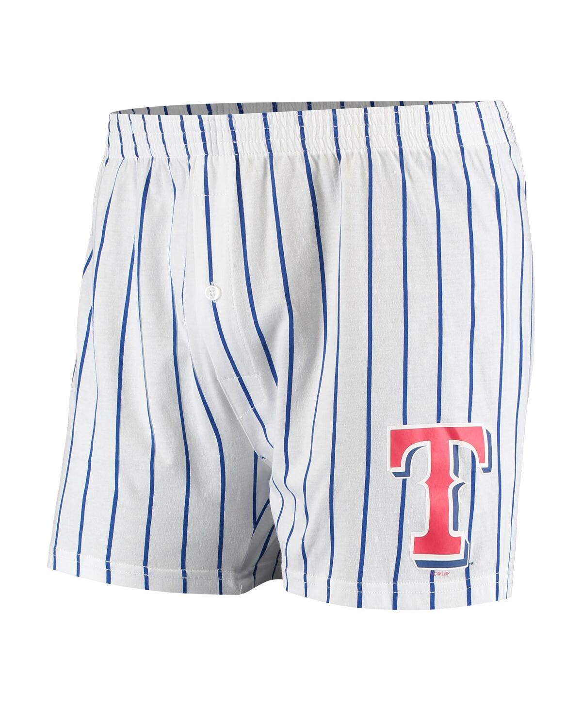 Shop Concepts Sport Men's  White Texas Rangers Vigor Boxer Shorts