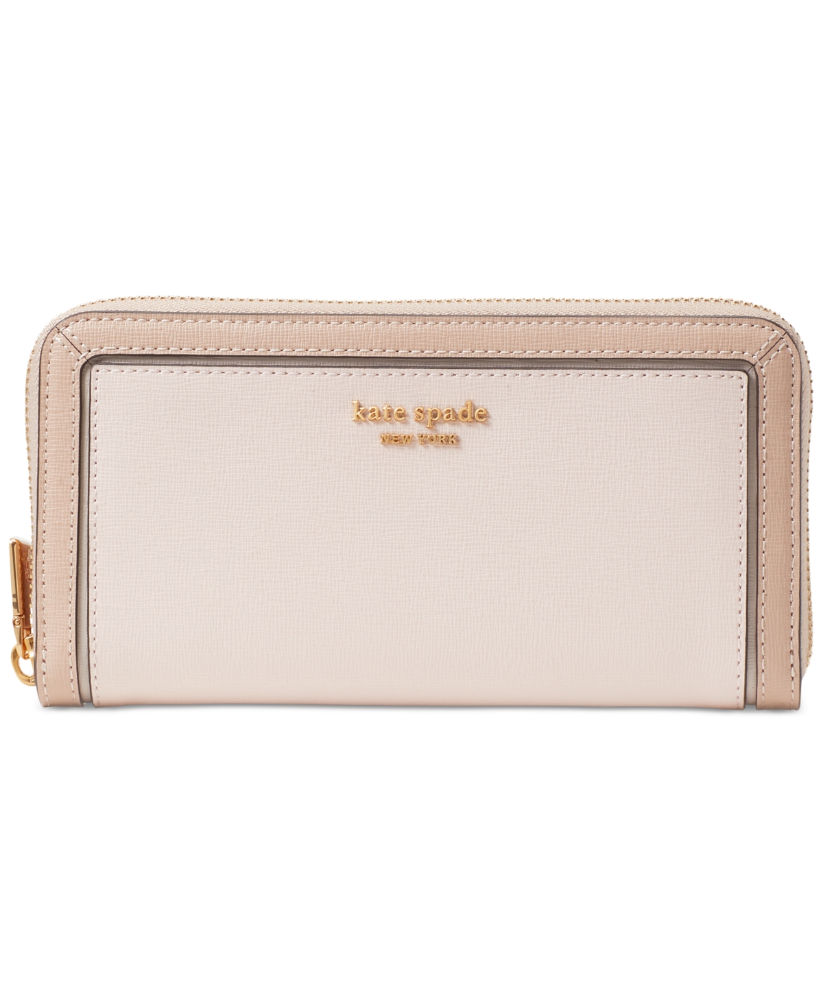 Kate Spade Morgan Color-Blocked Saffiano Leather Double Zip Dome Crossbody  (Pale Dogwood Multi) Wallet - ShopStyle Shoulder Bags