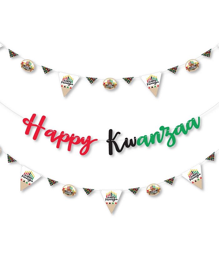 Big Dot of Happiness Happy Kwanzaa - Party Letter Banner Decor - 36 ...